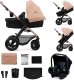 Wózek KinderKraft Universalus vežimėlis Kinderkraft Moov 2 Air 3in1, Sand Beige 1