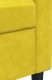 vidaXL Sofa 2-osobowa, żółta, 120 cm, tapicerowana aksamitem 7