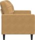 vidaXL Sofa 2-osobowa, brązowy, 120 cm, tapicerowana aksamitem 5