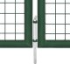 vidaXL Brama z siatki, zielona, 400x175 cm, galwanizowana stal 6