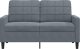vidaXL vidaXL Sofa 2-osobowa, ciemnoszary, 120 cm, tapicerowana aksamitem 4