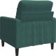vidaXL vidaXL Fotel, ciemnozielony, 60 cm, obity aksamitem 6