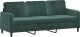 vidaXL VidaXL 3-Seater Sofa Dark Green 70.9" Velvet 2