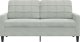 vidaXL vidaXL Sofa 2-osobowa, jasnoszara, 140 cm, tapicerowana aksamitem 4