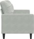 vidaXL vidaXL Sofa 2-osobowa, jasnoszara, 140 cm, tapicerowana aksamitem 5