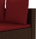 vidaXL vidaXL 4-cz zestaw wypoczynkowy do ogrodu, poduszki, brązowy rattan PE 5