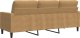 vidaXL vidaXL Sofa 3-osobowa, brązowa, 180 cm, tapicerowana aksamitem 6