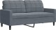 vidaXL vidaXL Sofa 2-osobowa, ciemnoszary, 140 cm, tapicerowana aksamitem 2