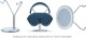 Podstawka Beline SODI Stojak na AirPods Max SAM-300 niebieski/blue 10
