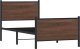 vidaXL vidaXL Metalowa rama łóżka z wezgłowiem i zanóżkiem 80x200 cm 2