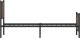 vidaXL vidaXL Metalowa rama łóżka z wezgłowiem i zanóżkiem 80x200 cm 6