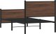 vidaXL vidaXL Metalowa rama łóżka z wezgłowiem i zanóżkiem 80x200 cm 7