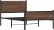 vidaXL vidaXL Metalowa rama łóżka z wezgłowiem i zanóżkiem 107x203 cm 2