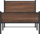 vidaXL vidaXL Metalowa rama łóżka z wezgłowiem i zanóżkiem 107x203 cm 5