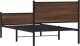 vidaXL vidaXL Metalowa rama łóżka z wezgłowiem i zanóżkiem 107x203 cm 7