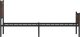 vidaXL vidaXL Metalowa rama łóżka z wezgłowiem i zanóżkiem 90x200 cm 6