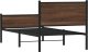 vidaXL vidaXL Metalowa rama łóżka z wezgłowiem i zanóżkiem 90x200 cm 7