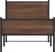 vidaXL vidaXL Metalowa rama łóżka z wezgłowiem i zanóżkiem 90x190 cm 5