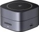 Ładowarka Ugreen Ładowarka indukcyjna Qi 2w1 Ugreen W256 do iPhone, AirPods, 20W (czarna) + kabel USB-C do USB-C 1m 1