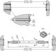 Małpiszon Drążek do podciągania rozporowy 100 - 105 cm niebieski Kometa 6