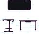 Biurko Ultradesk Frag V3 Czarno-Złote 140 cmx60 cm 6