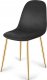 Lugano Krzesło tapicerowane GIULIA VELVET BLACK SILVER 1
