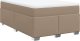 vidaXL Łóżko kontynentalne z materacem cappuccino 120x200cm 2