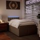 vidaXL Łóżko kontynentalne z materacem cappuccino 120x200cm 5