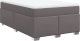 vidaXL Łóżko kontynentalne z materacem szare 120x200 cm 2