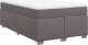 vidaXL Łóżko kontynentalne z materacem szare 120x200 cm 9
