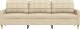 vidaXL vidaXL 3-osobowa sofa, kremowa, 210 cm, tapicerowana tkaniną 4