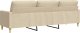 vidaXL vidaXL 3-osobowa sofa, kremowa, 210 cm, tapicerowana tkaniną 6