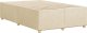 vidaXL Rama łóżka, kremowa, 120x190 cm, obita tkaniną 6