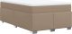 vidaXL Łóżko kontynentalne z materacem cappuccino 120x190cm 9