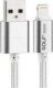 Kabel USB Golf USB-A - Lightning 1 m Srebrny (IPCABMETIARG) 1