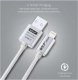Kabel USB Golf USB-A - Lightning 1 m Srebrny (IPCABMETIARG) 2