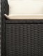 vidaXL 3-cz. zestaw ogrodowych mebli bistro z poduszkami, czarny 6