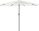 vidaXL vidaXL Parasol ogrodowy na stalowym słupku, biały, 388x388x248 cm 1