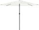 vidaXL vidaXL Parasol ogrodowy na stalowym słupku, biały, 388x388x248 cm 2