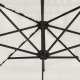 vidaXL vidaXL Parasol ogrodowy na stalowym słupku, biały, 388x388x248 cm 6