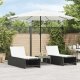 vidaXL vidaXL Parasol ogrodowy na stalowym słupku, biały, 324x324x247 cm 1