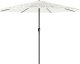 vidaXL vidaXL Parasol ogrodowy na stalowym słupku, biały, 324x324x247 cm 1