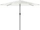 vidaXL vidaXL Parasol ogrodowy na stalowym słupku, biały, 324x324x247 cm 3