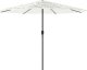 vidaXL vidaXL Parasol ogrodowy na stalowym słupku, biały, 324x324x247 cm 4