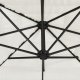 vidaXL vidaXL Parasol ogrodowy na stalowym słupku, biały, 324x324x247 cm 6