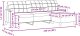 vidaXL vidaXL Sofa 3-osobowa, jasnożółta, 210 cm, tapicerowana tkaniną 7