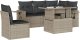 vidaXL 6-cz. zestaw mebli ogrodowych, z poduszkami, jasnoszary 2