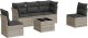 vidaXL 6-cz. zestaw mebli ogrodowych, z poduszkami, jasnoszary 2