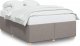 vidaXL vidaXL Rama łóżka bez materaca, taupe, 140x190 cm, obita tkaniną 2