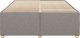 vidaXL vidaXL Rama łóżka bez materaca, taupe, 140x190 cm, obita tkaniną 4